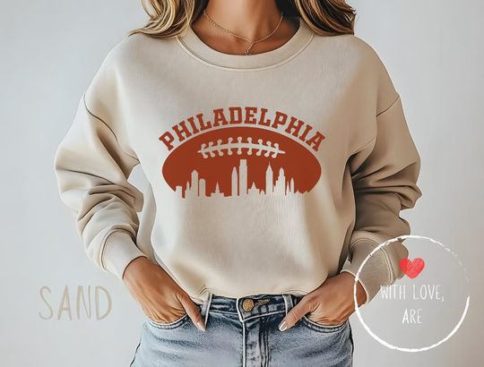 Vintage Philadelphia Football Sweatshirt, Eagles Fan Gift, Retro Sports Jumper, football Apparel, Philadelphia Football Gift, Eagles Bird Gang