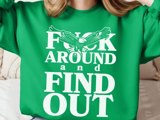 Philadelphia Crewneck | FAFO Sweater | Eagles Football Bird Gang Retro Philly Eagles Game Day Team Spirit Sweatshirt Cold Weather Cozy