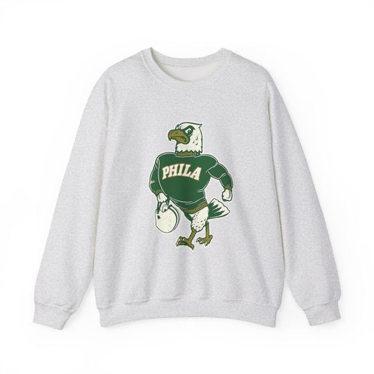Vintage Philadelphia Eagles Football Bird Sweatshirt, football Sports Fan Gift, Retro Crewneck Jumper, Football Team Apparel, Unique Gift for