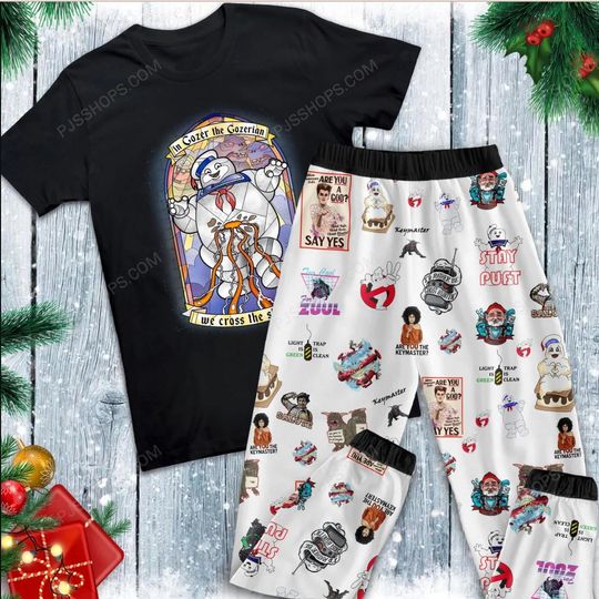 Ghostbusters Halloween Pajamas Set, Ghostbusters Pajamas Set, Ghostbusters Pajamas For Adult And Kids