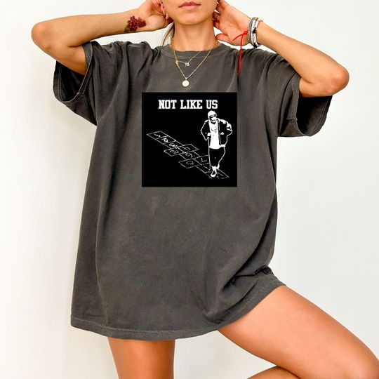 They Not Like Us Kendrick Lamar Tee  Retro Hip Hop Graphic T-Shirt, Vintage-Inspired Music Merch, Bold Streetwear for Rap Music Super Bowl