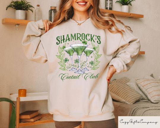 Lets Get Shamrocked St Patricks Day Sweatshirt, St Pattrick's Day T-shirt, Funny St Patricks Day Drinking Shirt, Retro St Patrick's Day Gift