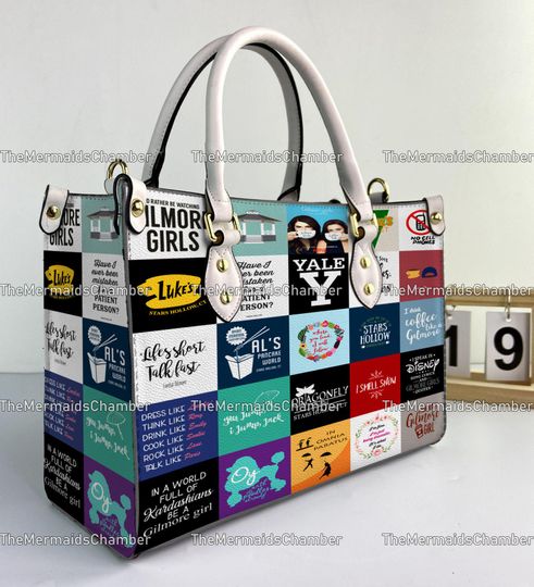 Gilmore Girls Personalized Leather Handbag, Gilmore Girls Woman Handbag, Vintage Shoulder Bag, Crossbody Bag, Top Handle Bag