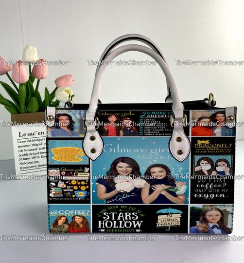 Gilmore Girl Personalized Leather Handbag, Gilmore Girl Woman Handbag, Vintage Shoulder Bag, Crossbody Bag, Top Handle Bag