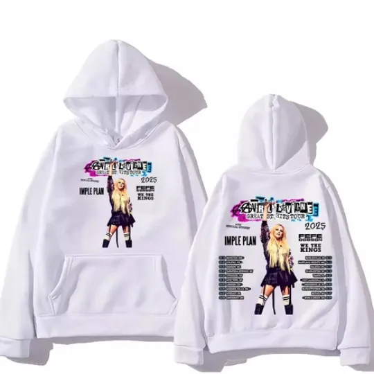 3D Hoodie Avril Lavigne Greatest Hits Tour 2025 Hoodie For Fans