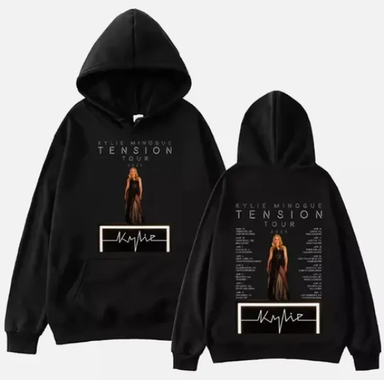 Kylie Minogue Tension World Tour 2025 Hoodie For Fans