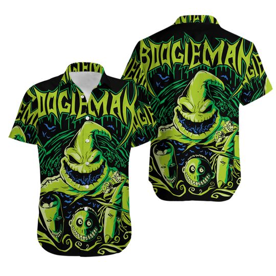 Horror Oogie Boogie Hawaiian Shirt, Oogie Boogie Hawaiian  Shirt