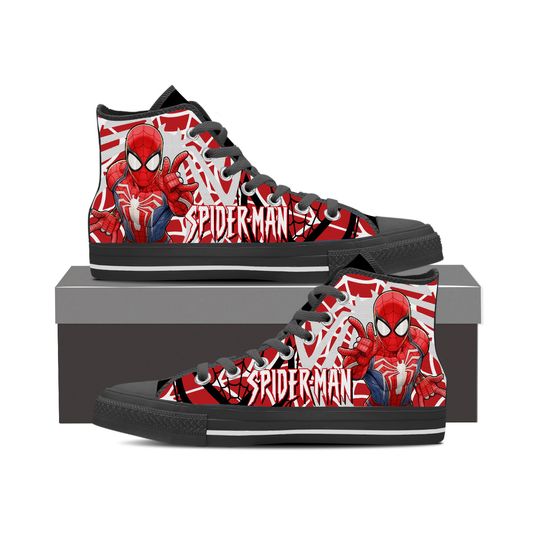 Spider-Man Men's High Top Sneaker , Shoes Athletic