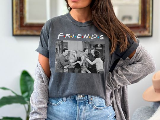 Vintage Friends Cast T-Shirt - All Characters - Friends TV Show Inspired, Comfort Colors