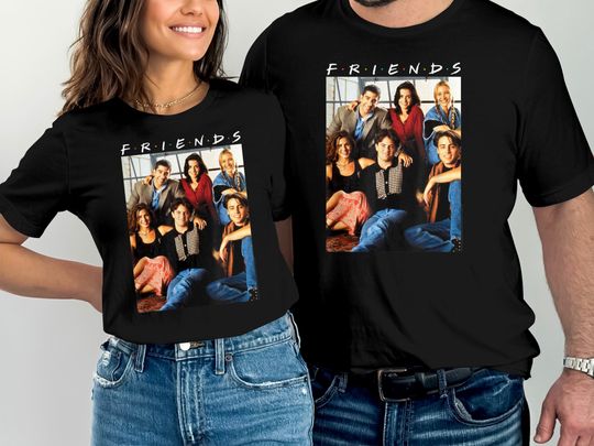 Discover Friends Group Photo 1 T-Shirt, Friends Theme Shirts, BFF Birthday Shirt, Best Friend Matching Tees, Besties Shirt