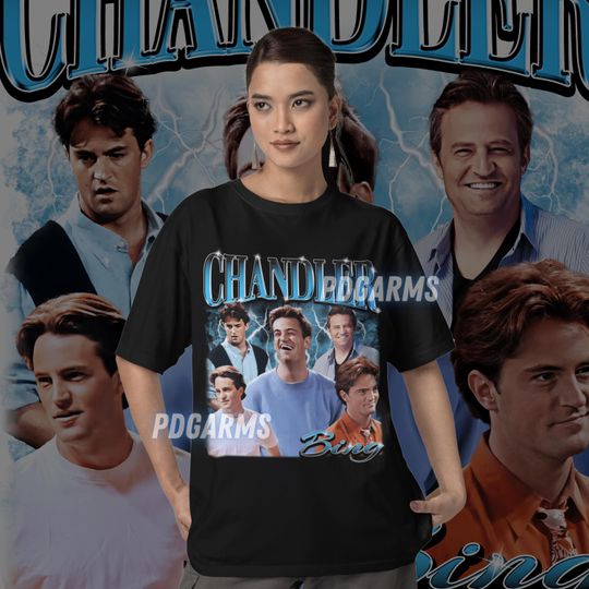 CHANDLER BING Shirt, Friends Tv Series Matthew Perry Gift, Vintage Chandler Bing T-shirt Retro 90's, Funny Chandler Friends Fans Merch