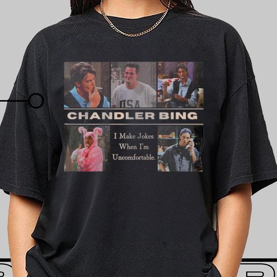 Vintage Chandler Bing T-Shirt, 90s Bootleg Tee, St. Patricks Day Gift