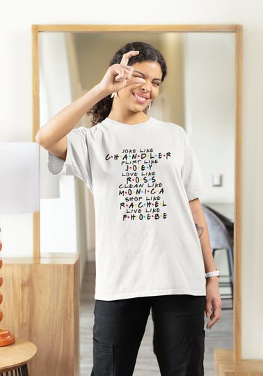 Discover Friends T-shirt | Friends Series T-shirt | Rachel Green | Chandler Bing | Monica Geller | Ross Geller | Joey Tribbiani | Phoebe Buffay | 90s