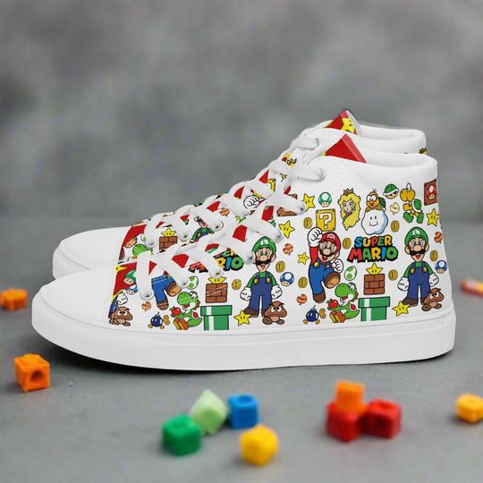 Super Mario Bros | Women & Girls High Top Sneakers