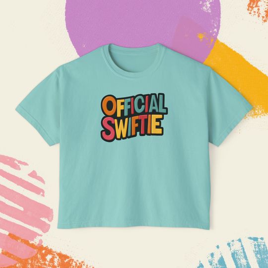 Discover OFFICIAL taylor version Taylor Fan T-Shirt Team Swift Proud taylor version Must-Have Women's Boxy Tee