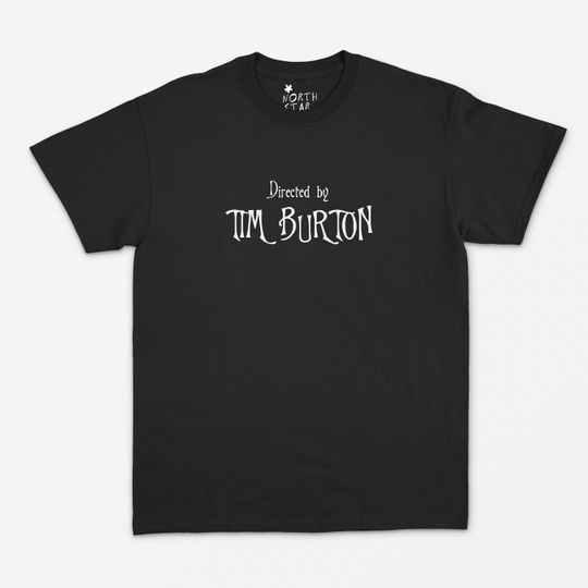 Directed by Tim Burton T Shirt - Vintage Style / Y2K Aesthetic / 90's / Punk / Grunge / Horror / Goth / Skeleton