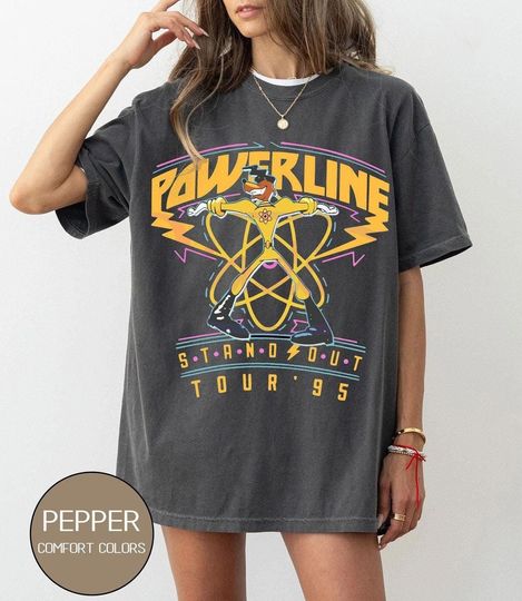 Retro Goofy Movie Shirt, Goofy Powerline Stand Out Tour 95 Shirt, Max Goofy Roxanne Powerline Shirt, Disney World Tour Shirt