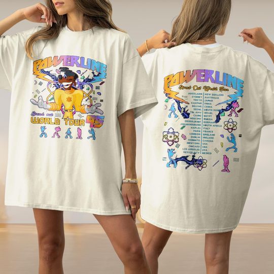 Discover Powerline Stand Out World Tour 95 Goofy Shirt, A Goofy Movie Powerline Shirt, Matching Family Shirt, Goofy Lover T-Shirt, Goofy Tee