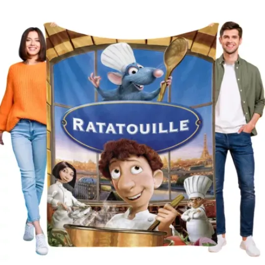 Ratatouille Blanket Bed Sofa Couch Fleece Birthday Gift for Girls