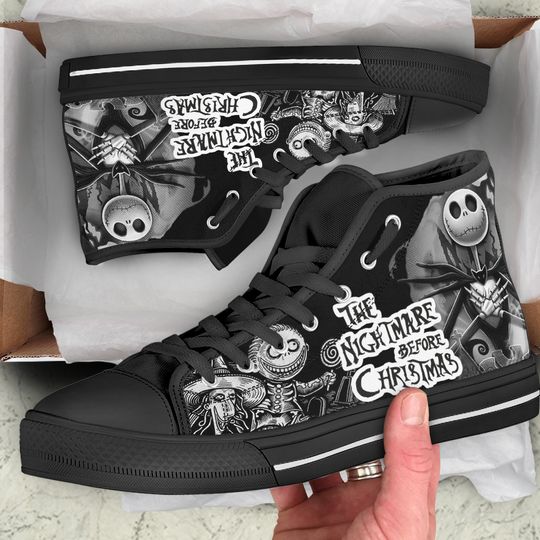 Classic The Nightmare Before Christmas High Top Sneakers