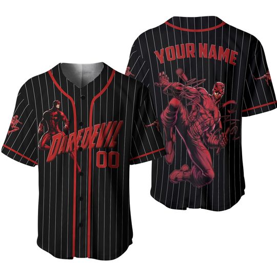 Marvel DareDevil Jersey, Marvel Superhero Jersey, Marvel Daredevil Born Again Shirt, Marvel Fan Shirt, Marvel Daredevil 2025 Movie Shirt