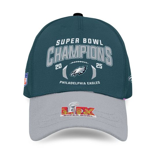 Philadelphia Eagles 2025 Super Bowl LIX Champions Baseball Cap For Football Fans