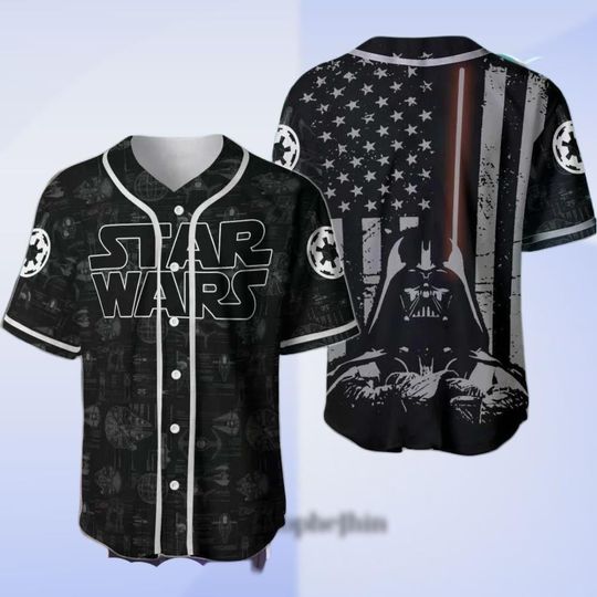 Disney Star Wars Baseball Jersey, Darth Vader Jersey Shirt, Galaxy's Edge Baseball Jersey, Darth Vader Shirt, Galaxy's Edge Shirt
