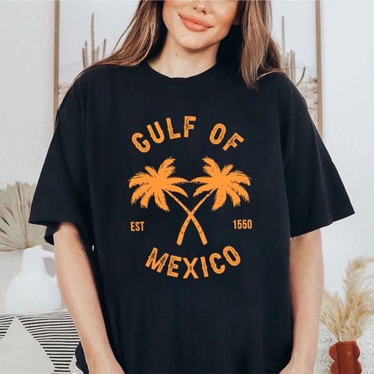 Gulf of Mexico EST 1550 Shirt, Gulf Coast Shirt, Texas Albm Mississippi Florida Beach Mexico Shirt, Gift for Mexico Lover