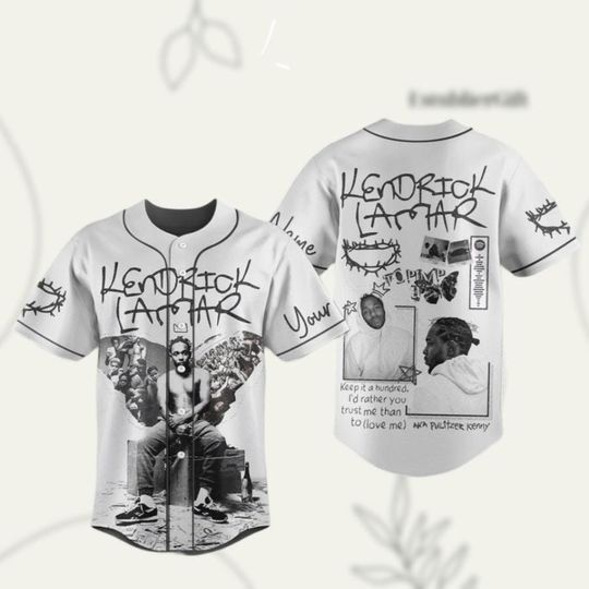 Kendrick Lamar Tour Baseball Jersey, Music Album Baseball, Rap Tour Jersey, GNX Tour Baseball Jersey, Mustard Meme Baseball
