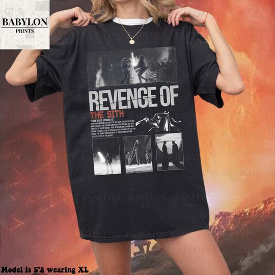 Vintage Revenge of the Sith T Shirt Anakin Skywalker Shirt Darth Vader Tee Kenobi T-Shirt Retro Star Wars Movie Revenge of the Sith tee