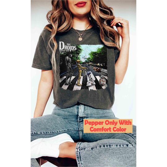 Star Wars The Droids Imperial R2-D2 C-3PO BB-8 Abbey Road Walking Shirt, Disney Galaxy's Edge Trip Shirt, Disneyland Family 2025 Trip