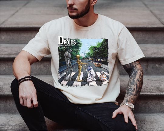 Disney Star Wars T-shirt, The Clone Wars Tee, Droids Abbey Road Shirt, Star Wars R2-D2 Tee, C-3PO Shirt, Disneyland BB-8 Shirt