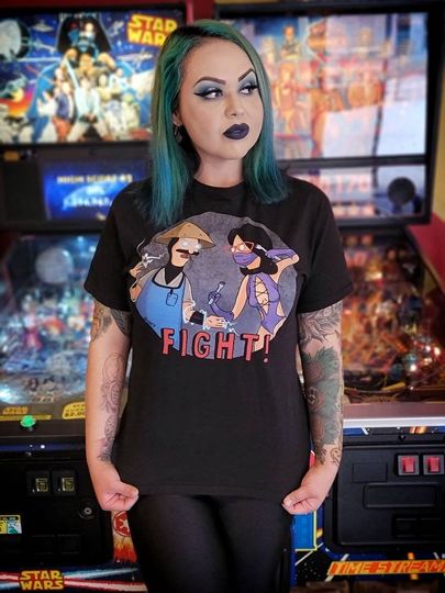 Bob's Burgers Mortal Kombat T-shirt retro gaming Raiden