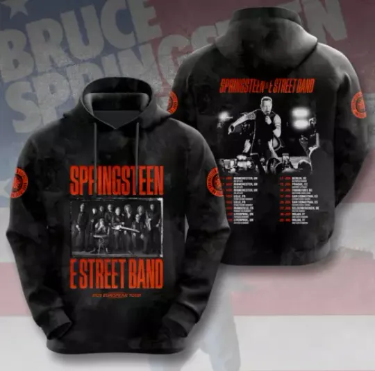 Bruce Springsteen 2025 European Tour 3D Hoodie, Gift For Fans