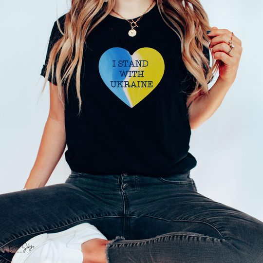I Stand With Ukraine Shirt, Protest T-Shirt, Anti Trump Tshirt, I'm With Ukraine Crewneck, Human Rights Shirt, Activist Tee Gift For Liberal