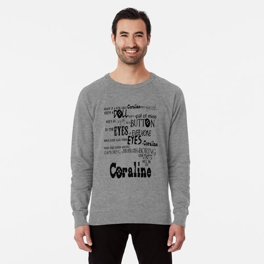 Coraline-Inspired "Makin' Up a Song about Coraline" Lightweight Sweatshirt