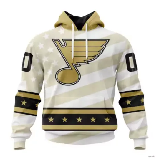 Personalized St. Louis Blues Special Military Appreciation Hoodie