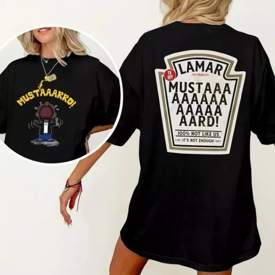 Kendrick Lamar Inspired Mustard Bottle Meme T-Shirt, Viral GNX Album Reference