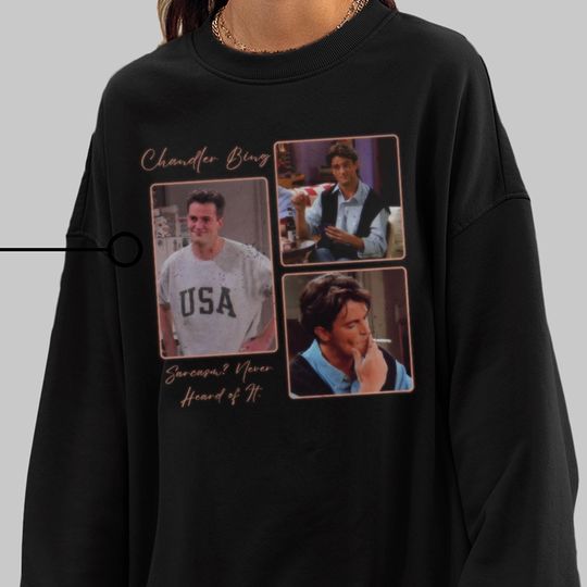 Vintage Chandler Bing Sweatshirt, 90s Bootleg Sweater, St. Patricks Day Gift
