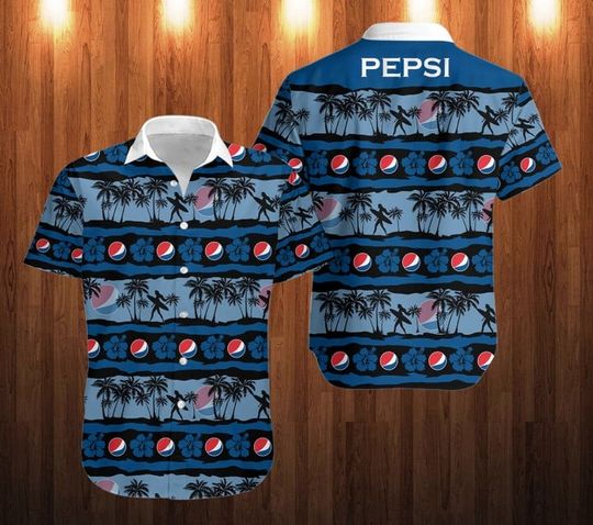 Pepsi Hawaiian Shirt, Pepsi Fan, Summer aloha vacaion Shirt