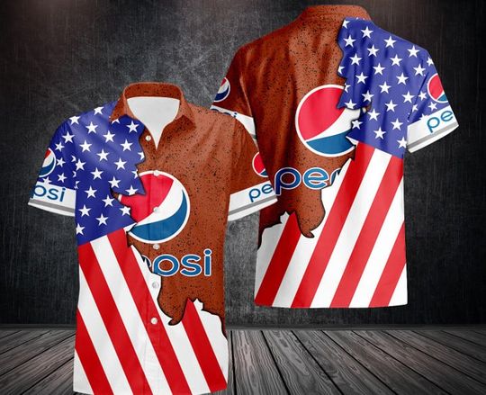 Pepsi Hawaiian Shirt, Pepsi Fan, Summer aloha vacaion Shirt