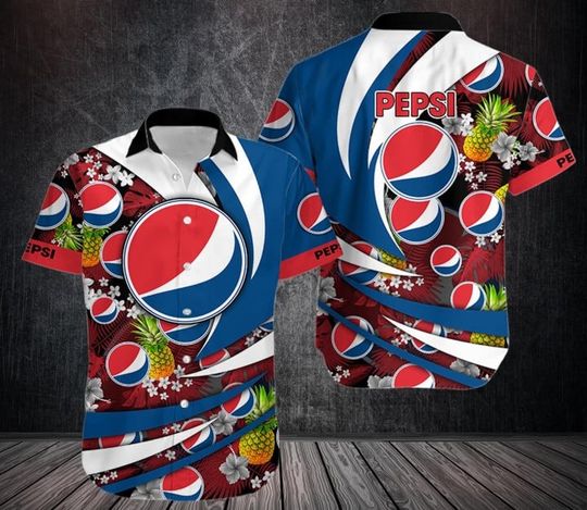Pepsi Hawaiian Shirt, Pepsi Fan, Summer aloha vacaion Shirt