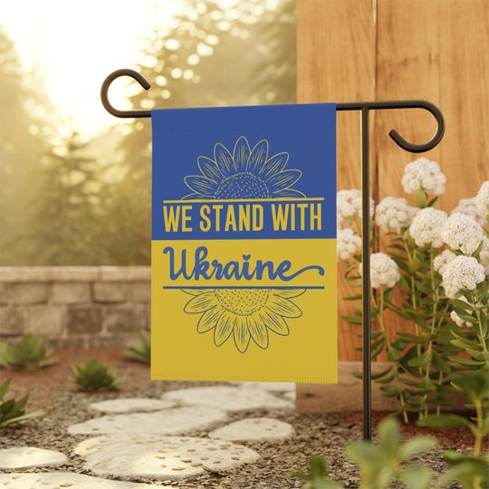 Ukraine Garden Flag, We Stand With Ukraine House Banner, Ukrainian Flag , Peace Dove Flag, Sunflower Outdoor Decor, Democrat Flags