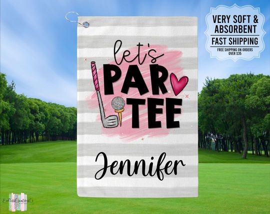 Personalized Golf Towel, Custom Golf Towels For Her, Ladies Golf Towel, Gift For Golfer, Custom Golf Towel, Personalized Golf Gifts