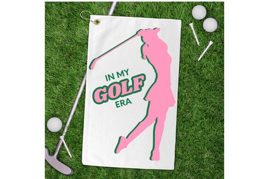 Golf Towels for Girls Who Golf - Cute Golf Girlie Design, Perfect Golf Towel for Your Golf Era, Golf Gift for Female Golfers, Golfing Towel