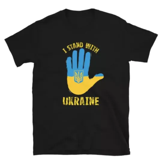 I Stand With Ukraine Hand Unisex T-Shirt