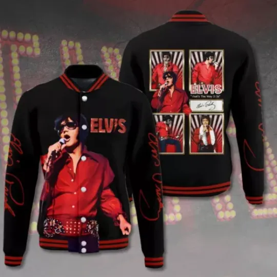 Elvis Presley Varsity Jacket –  Baseball Jacket