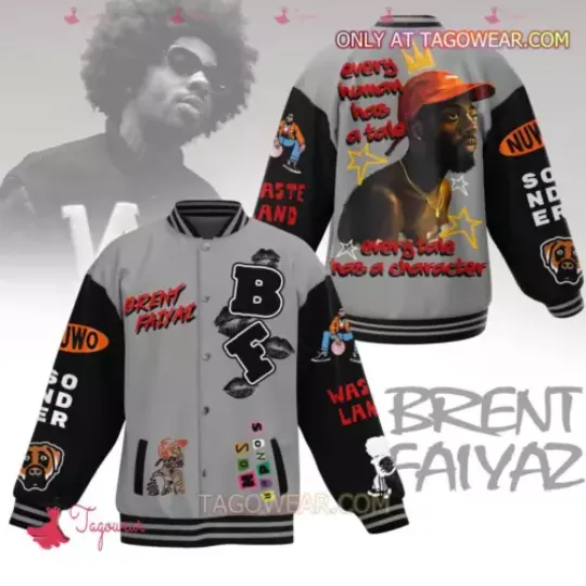 Brent Faiyaz Every Human Has A Tale Every Tale Has A Character Baseball Jacket