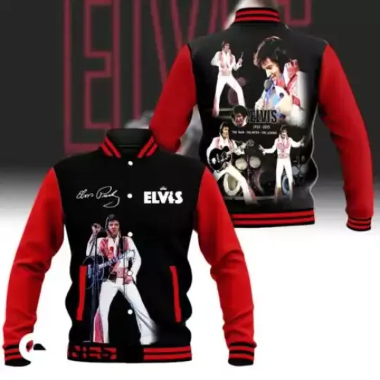 Elvis Presley 2025 Baseball Jacket, King Of Music 90s Jacket