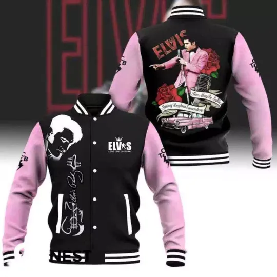 Elvis Presley 2025 Baseball Jacket, King Of Music 90s Jacket